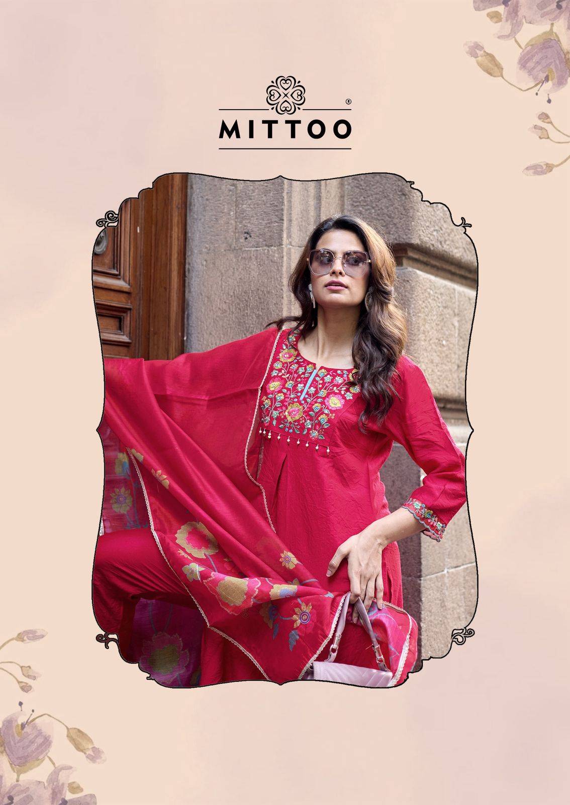 Aarzoo By MITTOO 3001 To 3006 Series Beautiful Festive Suits Colourful Viscose Weaving Stitched Dresses At Wholesale Price